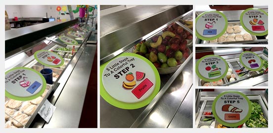 Color Your Tray Sneeze Guard Clings