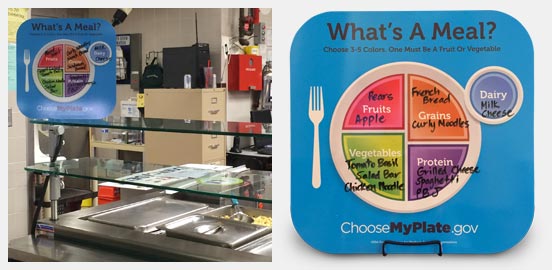 Color Your Tray Dry Erase Counter Top Menu Boards